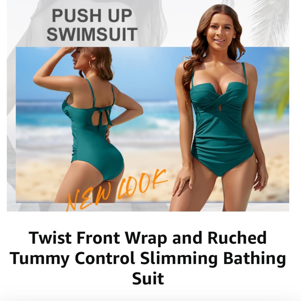 NWT Women’s Push-up One Piece Swimsuit